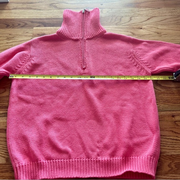 Talbots Pink Cowl Neck Sweater Vibrant Knit - Picture 6 of 8